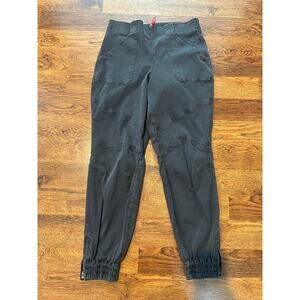 Spanx Women’s Twill Pull-On Jogger Pants Gray Size XL – Flattering & Comfortable